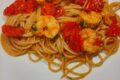 spaghetti con gamberi